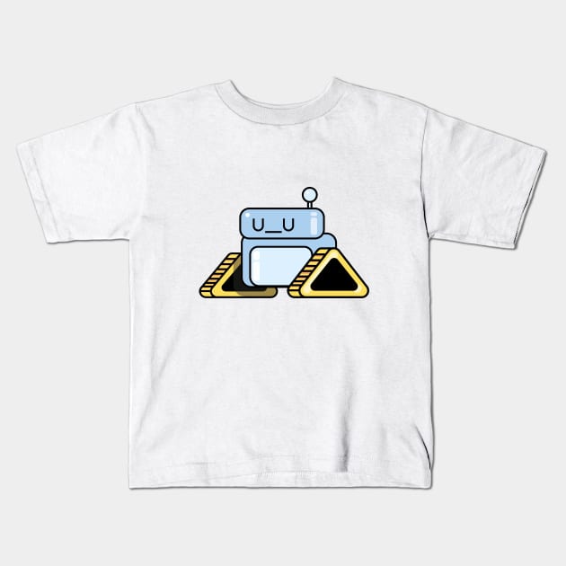 sad robot Kids T-Shirt by anghewolf